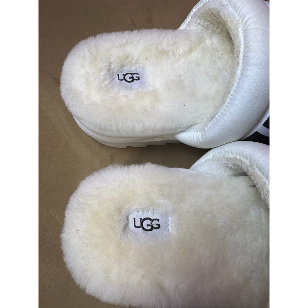 UGG Maxi Fluff Sheepskin Slide Slippers Womens Cozy - Picture 11 of 11
